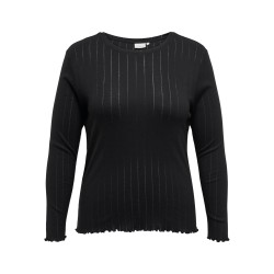 ONLY CARMAKOMA Lisa Langærmet Top Jrs - Sort