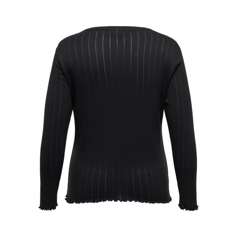 ONLY CARMAKOMA Lisa Langærmet Top Jrs - Sort