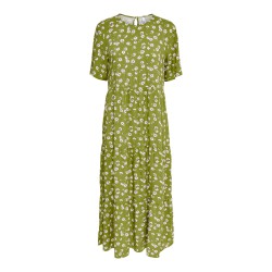 ONLY Victoria Kortærmet Midi Kjole - Olive Green