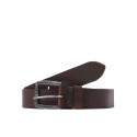 JACK & JONES Victor Læder Bælte - Black Coffee