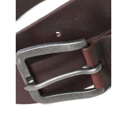 JACK & JONES Victor Læder Bælte - Black Coffee