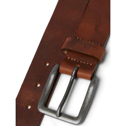 JACK & JONES Victor Læder Bælte - Mocha Bisque