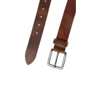 JACK & JONES Victor Læder Bælte - Mocha Bisque