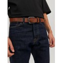 JACK & JONES Victor Læder Bælte - Mocha Bisque