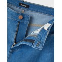 LMTD Teces Denim Højtaljede Extra Brede Bukser - Medium Blue Denim
