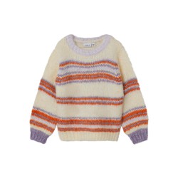NAME IT Mini Lahelle Strik Pullover - Buttercream