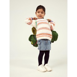 NAME IT Mini Lahelle Strik Pullover - Buttercream