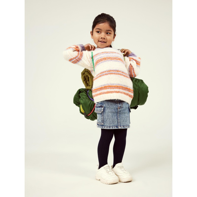 NAME IT Mini Lahelle Strik Pullover - Buttercream