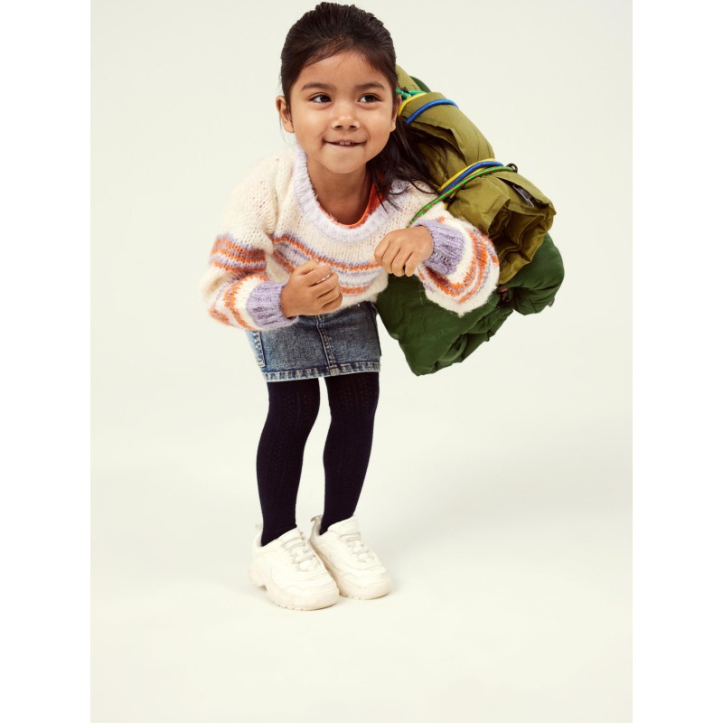 NAME IT Mini Lahelle Strik Pullover - Buttercream