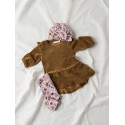 NAME IT Baby Linna Velour Kjole - Kangaroo