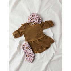 NAME IT Baby Linna Velour Kjole - Kangaroo