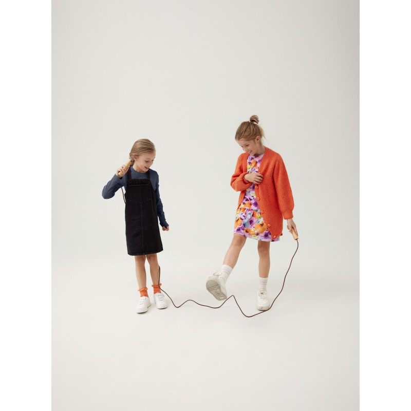 NAME IT Kids Luana Langærmet Slim Top - Dark Sapphire