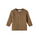 NAME IT Baby Langærmet Quilt Cardigan - Kangaroo