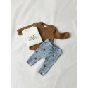 NAME IT Baby Langærmet Quilt Cardigan - Kangaroo