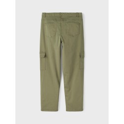 LMTD Kids Talse Twill Cargo Bukser - Deep Lichen Green