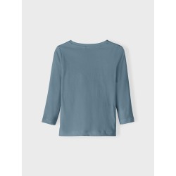 NAME IT Mini Veen Langærmet Top - Citadel