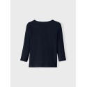 NAME IT Mini Veen Langærmet Top - Dark Sapphire