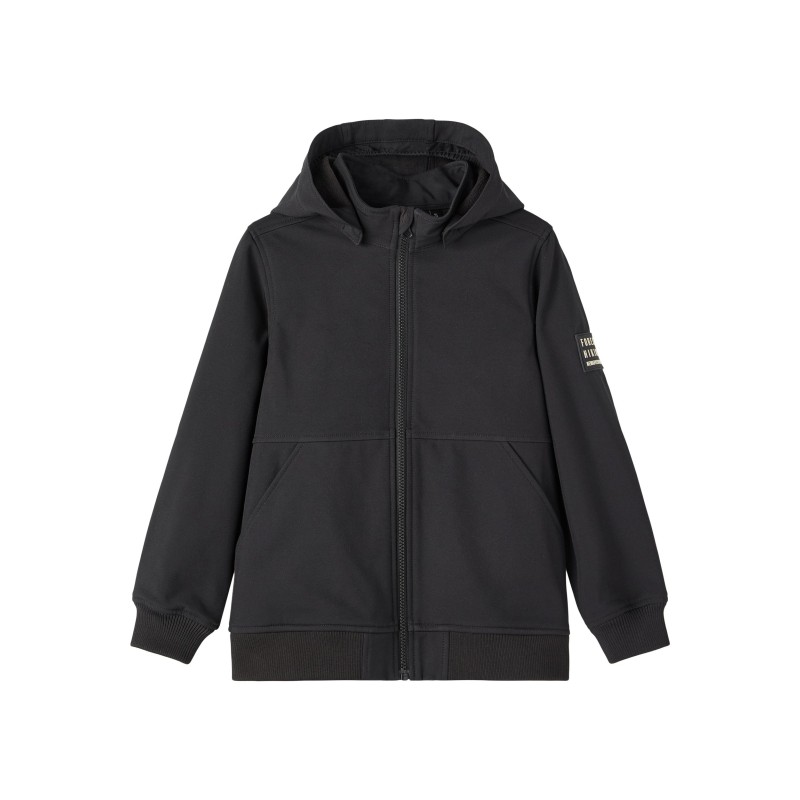 NAME IT Kids Alfa Teknisk Softshell Jakke "Forest Hiking" - Sort
