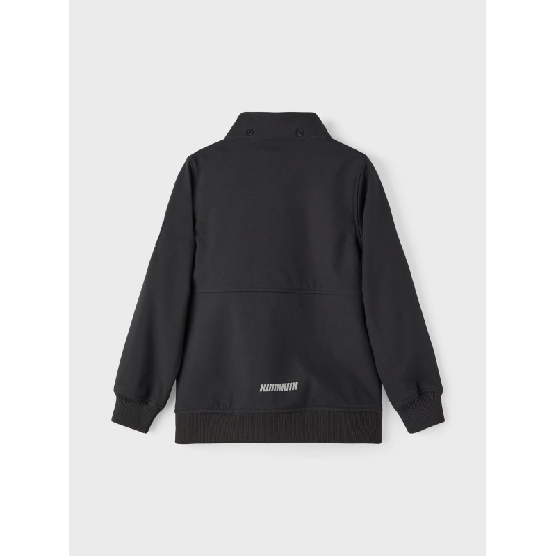 NAME IT Kids Alfa Teknisk Softshell Jakke "Forest Hiking" - Sort