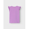 NAME IT Mini Janaja Kortærmet Top - Violet Tulle