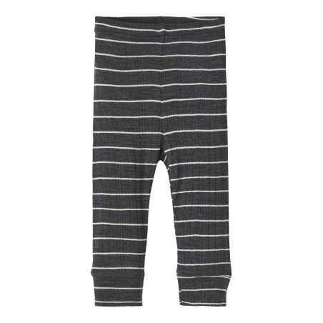NAME IT Baby Wang Uld Longjohn - Blue Graphite