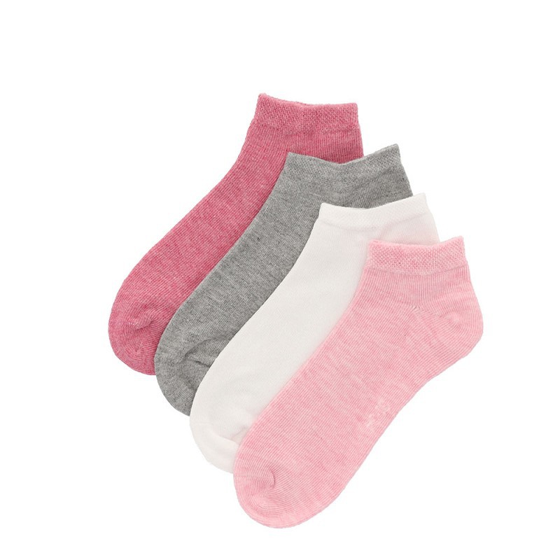 Bambus Børn Footies Strømper 4-Pak - Multi Pink
