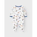 NAME IT Baby/Mini Skov Natdragt - Bright White