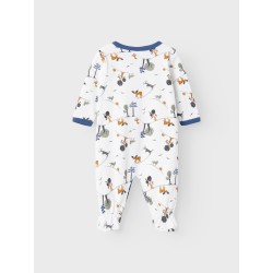 NAME IT Baby/Mini Skov Natdragt - Bright White