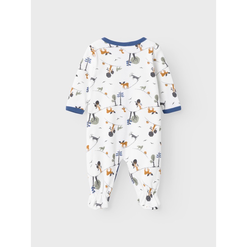 NAME IT Baby/Mini Skov Natdragt - Bright White