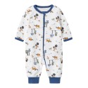 NAME IT Baby/Mini Skov Natdragt Med Lynlås - Bright White
