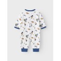 NAME IT Baby/Mini Skov Natdragt Med Lynlås - Bright White
