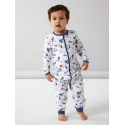 NAME IT Baby/Mini Skov Natdragt Med Lynlås - Bright White