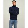 JACK & JONES Perfect Half Zip Strik - Maritime Blue