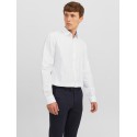 JACK & JONES Jprblabelfast Shirt Langærmet Sn - Hvid