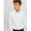 JACK & JONES Jprblabelfast Shirt Langærmet Sn - Hvid