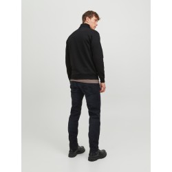 JACK & JONES Ebradley Sweat Half Zip - Sort