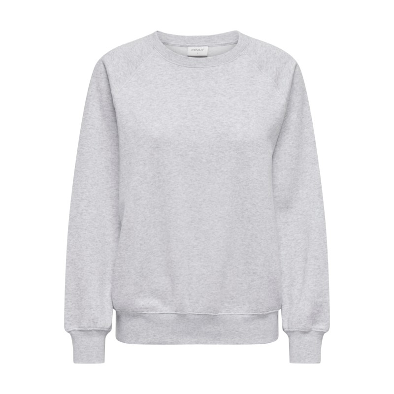 ONLY Dixie Langærmet O-Neck Swt - Light Grey Melange
