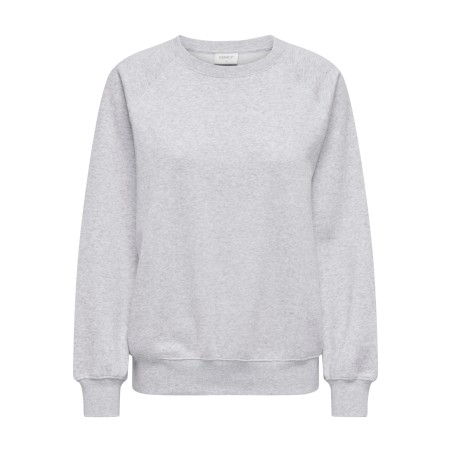 ONLY Dixie Langærmet O-Neck Swt - Light Grey Melange