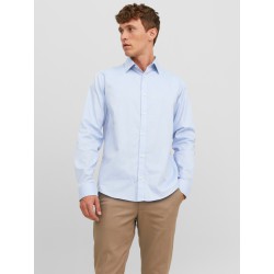 JACK & JONES Jprblabelfast Shirt Langærmet Sn - Cashmere Blue