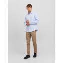 JACK & JONES Jprblabelfast Shirt Langærmet Sn - Cashmere Blue