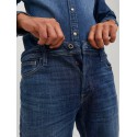 JACK & JONES Mike Original Tapered Jeans - Blue Denim