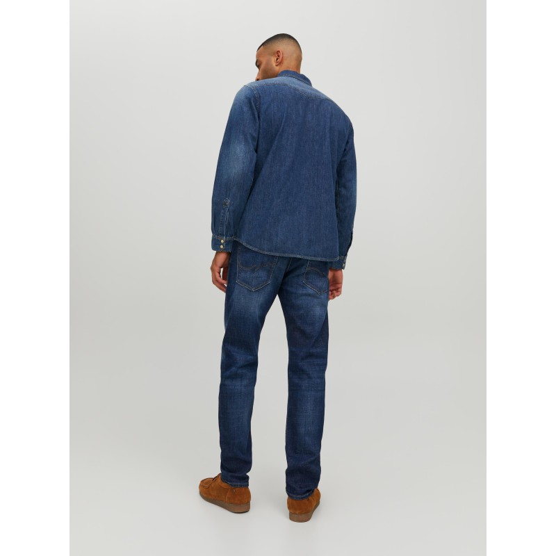 JACK & JONES Mike Original Tapered Jeans - Blue Denim