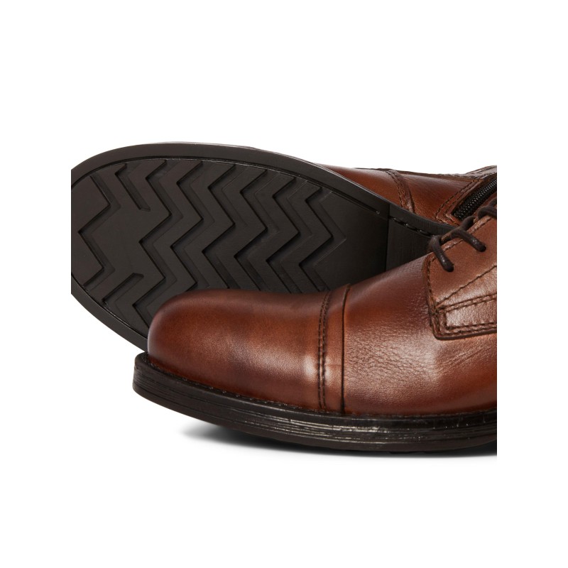 JACK & JONES Shaun Læder Støvler - Cognac