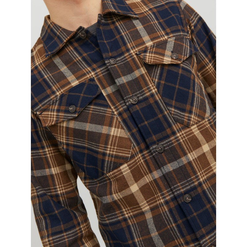 JACK & JONES Eddie Ternet Overskjorte - Otter