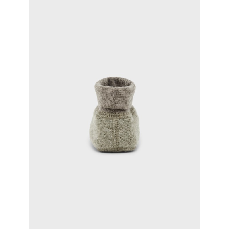 NAME IT Wmino Wool Bru Slippers Xxiii - Vetiver