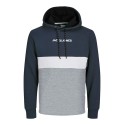 JACK & JONES Ereid Blocking Sweat Hood  Pls - Navy Blazer
