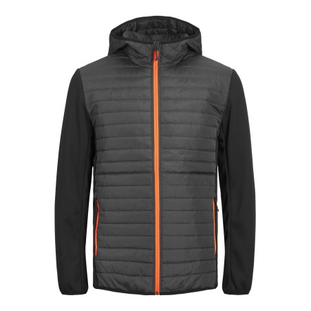 JACK & JONES Multi Quilted Jakke - Asphalt