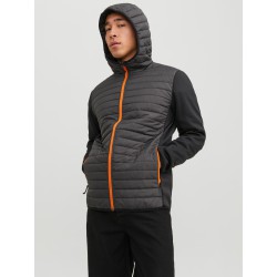 JACK & JONES Multi Quilted Jakke - Asphalt