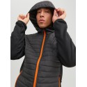 JACK & JONES Multi Quilted Jakke - Asphalt
