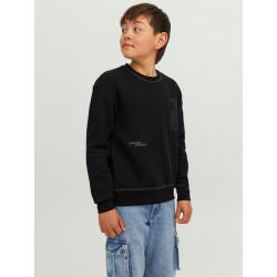 JACK & JONES Junior Lift Off Lomme Sweatshirt - Sort